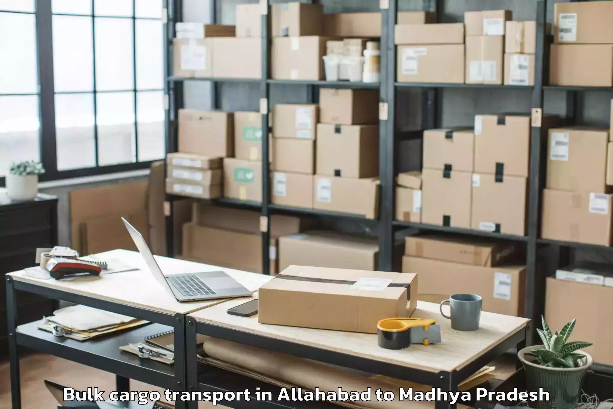 Top Allahabad to Bhopal Airport Bho Bulk Cargo Transport Available